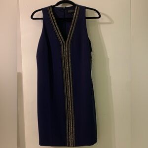 Deep purple/blue dress with beading